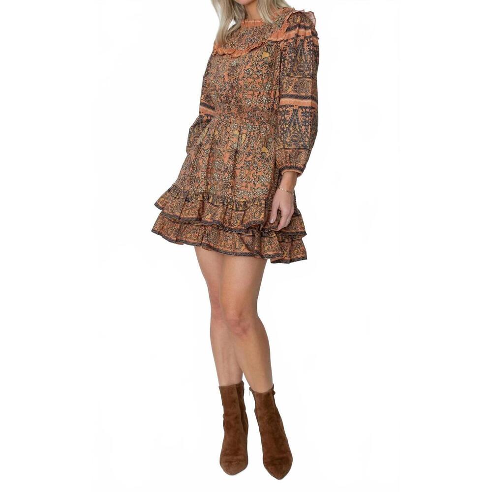 NEW WEST OF pascale mini dress in brown